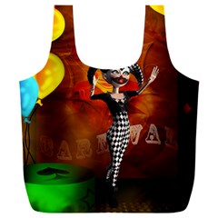 Cute Little Harlequin Full Print Recycle Bag (xxxl) by FantasyWorld7