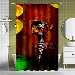 Cute Little Harlequin Shower Curtain 48  X 72  (small)  by FantasyWorld7