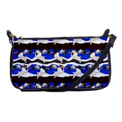 Angels Pattern Shoulder Clutch Bag by bloomingvinedesign