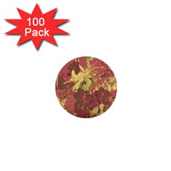 Tropical Vintage Floral Artwork Print 1  Mini Buttons (100 Pack)  by dflcprintsclothing