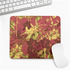 Tropical Vintage Floral Artwork Print Large Mousepads by dflcprintsclothing