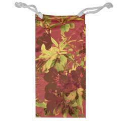 Tropical Vintage Floral Artwork Print Jewelry Bag by dflcprintsclothing