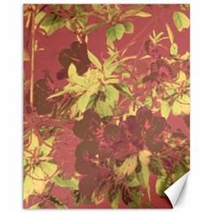 Tropical Vintage Floral Artwork Print Canvas 11  X 14  by dflcprintsclothing