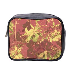 Tropical Vintage Floral Artwork Print Mini Toiletries Bag (two Sides) by dflcprintsclothing