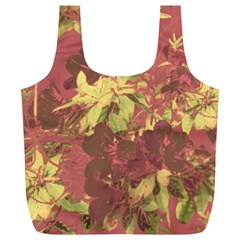 Tropical Vintage Floral Artwork Print Full Print Recycle Bag (xl)