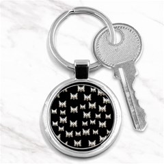 Bats In The Night Ornate Key Chain (round) by pepitasart