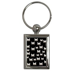 Bats In The Night Ornate Key Chain (rectangle) by pepitasart