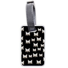 Bats In The Night Ornate Luggage Tag (one Side) by pepitasart