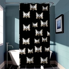 Bats In The Night Ornate Shower Curtain 36  X 72  (stall)  by pepitasart