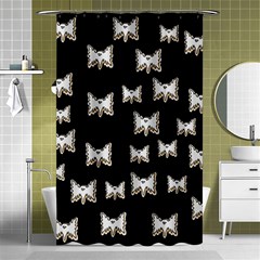 Bats In The Night Ornate Shower Curtain 48  X 72  (small)  by pepitasart