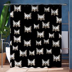 Bats In The Night Ornate Shower Curtain 60  X 72  (medium)  by pepitasart