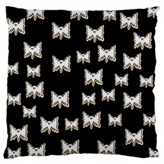 Bats In The Night Ornate Large Cushion Case (two Sides) by pepitasart