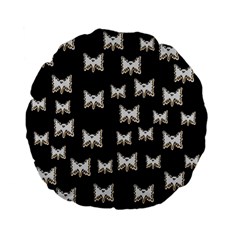 Bats In The Night Ornate Standard 15  Premium Flano Round Cushions by pepitasart