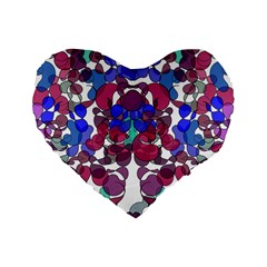 Netzauge Beautiful Standard 16  Premium Heart Shape Cushions by zappwaits