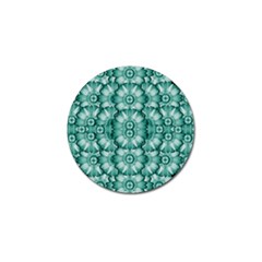 Sea And Florals In Deep Love Golf Ball Marker by pepitasart