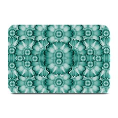 Sea And Florals In Deep Love Plate Mats by pepitasart