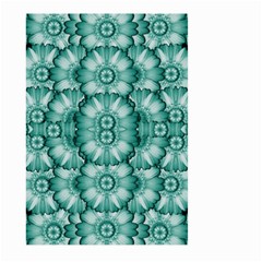 Sea And Florals In Deep Love Large Garden Flag (two Sides) by pepitasart