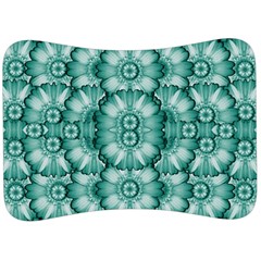 Sea And Florals In Deep Love Velour Seat Head Rest Cushion by pepitasart