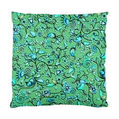 Green Flowers Standard Cushion Case (one Side)