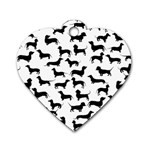 Dachshunds! Dog Tag Heart (One Side) Front