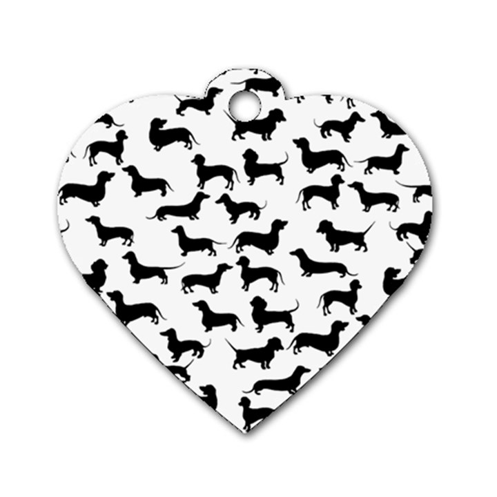 Dachshunds! Dog Tag Heart (One Side)