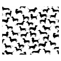 Dachshunds! Double Sided Flano Blanket (small)  by ZeeBee