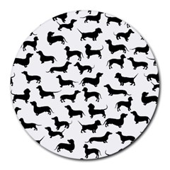 Dachshunds! Round Mousepads by ZeeBee