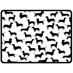 Dachshunds! Double Sided Fleece Blanket (large)  by ZeeBee