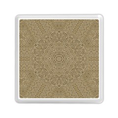 Wood In The Forest And Stars Mandala Memory Card Reader (square)