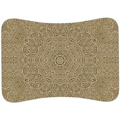 Wood In The Forest And Stars Mandala Velour Seat Head Rest Cushion by pepitasart