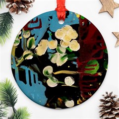 Valley Lilies 1 1 Round Ornament (two Sides) by bestdesignintheworld