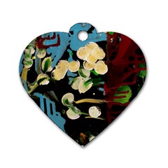 Valley Lilies 1 1 Dog Tag Heart (two Sides) by bestdesignintheworld