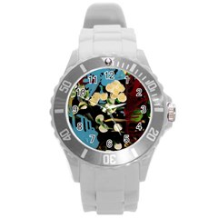 Valley Lilies 1 1 Round Plastic Sport Watch (l) by bestdesignintheworld