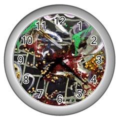 Drone View 1 1 Wall Clock (Silver)