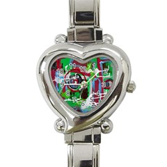 Happy Colors 1 1 Heart Italian Charm Watch by bestdesignintheworld