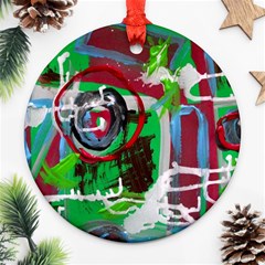 Happy Colors 1 1 Round Ornament (two Sides) by bestdesignintheworld