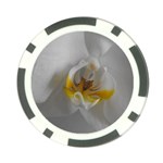 Orchidée Blanche Fleur Poker Chip Card Guard (10 pack) Front