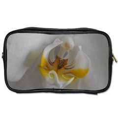 Orchidée Blanche Fleur Toiletries Bag (two Sides) by kcreatif