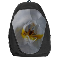 Orchidée Blanche Fleur Backpack Bag by kcreatif