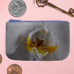 Orchidée Blanche Fleur Large Coin Purse by kcreatif