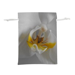 Orchidée Blanche Fleur Lightweight Drawstring Pouch (s)