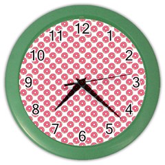 Donuts Rose Color Wall Clock by kcreatif