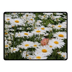 Champs de marguerites Double Sided Fleece Blanket (Small) 