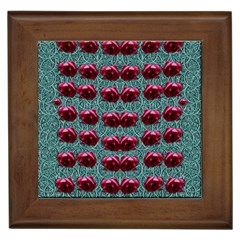 Forest Roses On Decorative Wood Framed Tile by pepitasart