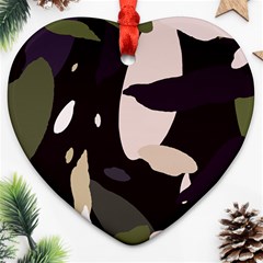 Pattern Formes Vert/noir  Ornament (heart) by kcreatif