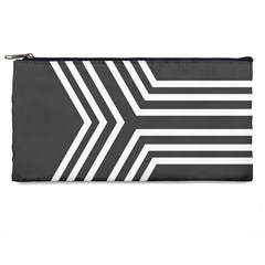 Abstrait Lignes Blanc/gris Pencil Cases by kcreatif