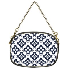 Abstrait Formes Bleu  Chain Purse (one Side) by kcreatif