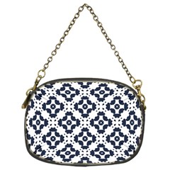 Abstrait Formes Bleu  Chain Purse (two Sides) by kcreatif