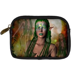 Beautiful Fairy In The Night Digital Camera Leather Case