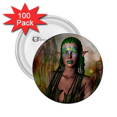 Beautiful Fairy In The Night 2.25  Buttons (100 pack) 